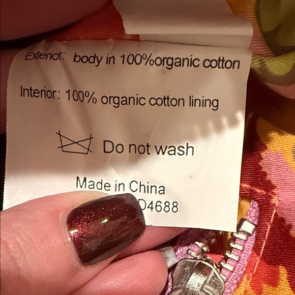 Amy Butler for Kalencom Floral Red and Pink Weekender Tote Bag - Picture 12 of 12